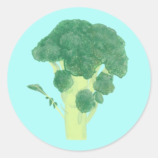 Broccoli Plantaardige Stickers (Voorkant)