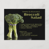 Broccoli Recipe Briefkaart (Voorkant)