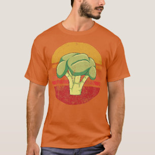 Broccoli Retro Cauliflower Vegan Cool Vege T-shirt