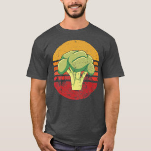 Broccoli Retro Cauliflower Vegan Cool Vege T-shirt
