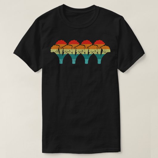 Broccoli Retro T-Shirt (Design voorkant)
