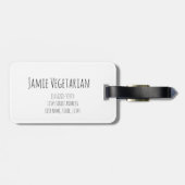 Broccoli Revolution Vegans Veggies and Vegetarian Bagagelabel (Achterkant horizontaal)