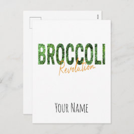 Broccoli Revolution Vegans Veggies and Vegetarian Feestdagenkaart