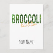 Broccoli Revolution Vegans Veggies and Vegetarian Feestdagenkaart (Voorkant)