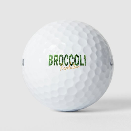 Broccoli Revolution Vegans Veggies and Vegetarian Golfballen (Voorkant)