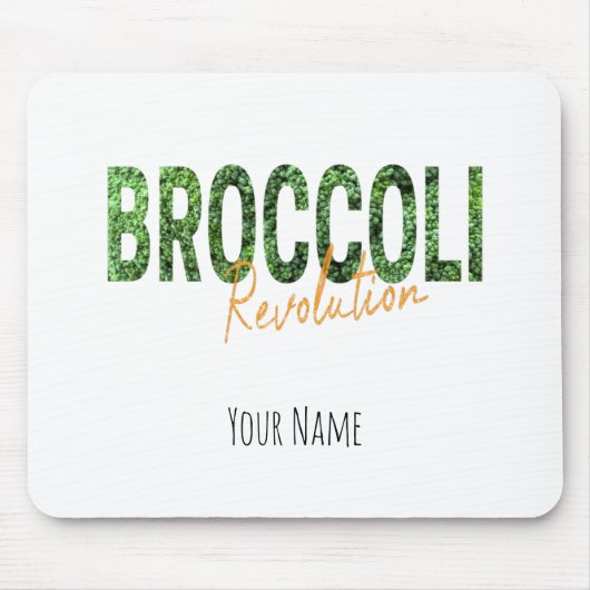 Broccoli Revolution Vegans Veggies and Vegetarian Muismat (Voorkant)