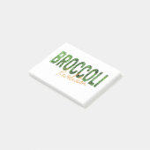 Broccoli Revolution Vegans Veggies and Vegetarian Post-it® Notes (Schuin)