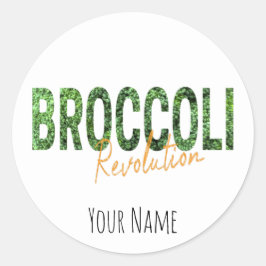 Broccoli Revolution Vegans Veggies and Vegetarian Ronde Sticker