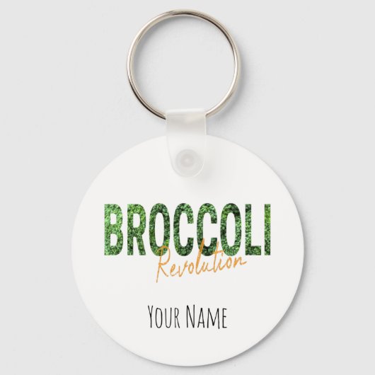 Broccoli Revolution Vegans Veggies and Vegetarian Sleutelhanger (Voorkant)