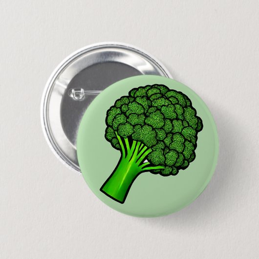 Broccoli Ronde Button 5,7 Cm (Voorkant /achterkant)