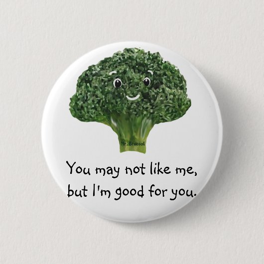 Broccoli Ronde Button 5,7 Cm (Voorkant)