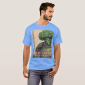 Broccoli Samurai grappig T-shirt (Voorkant volledig)