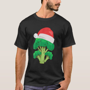 Broccoli Santa Hat Kerstmis Prel Vegetaires T-shirt