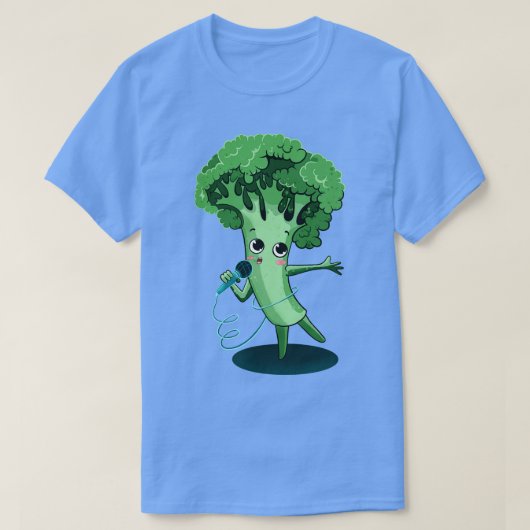 Broccoli Singing T-shirt (Design voorkant)