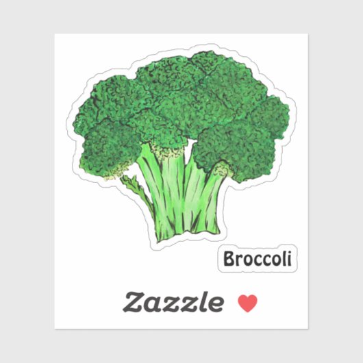 Broccoli Sticker (Vel)