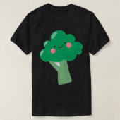 Broccoli Sticker glimlachen T-shirt (Design voorkant)
