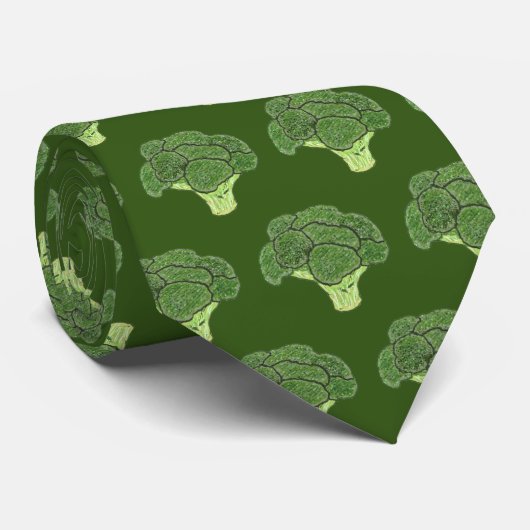Broccoli Stropdas (Opgerold)