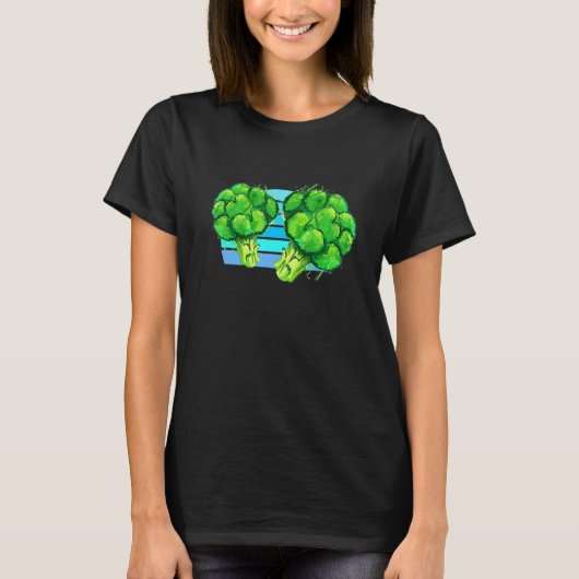 Broccoli  Sunset - Broccoli T-shirt (Voorkant)