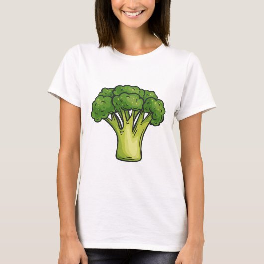 Broccoli T-Shirt – Fun Veggie Graphic Tee (Voorkant)
