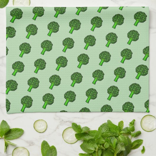 Broccoli Theedoek (Gevouwen)