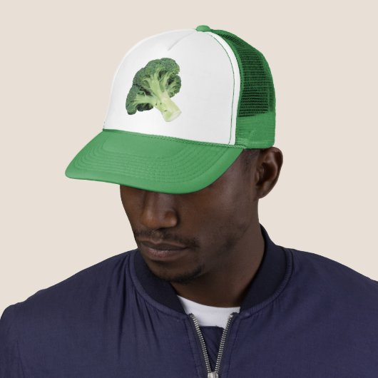 Broccoli Trucker Hat Trucker Pet (In situ)