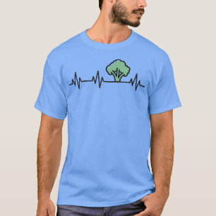Broccoli Vegan Heartbeat Plant T-shirt