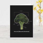 Broccoli Vegan Vegetables Kaart (Gele Bloem)