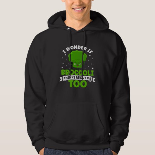 Broccoli  Vegetable Vegetarian Broccoli Vegan Food Hoodie (Voorkant)