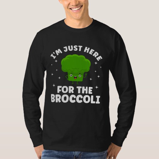 Broccoli  Vegetable Vegetarian Broccoli Vegan Food T-shirt (Voorkant)