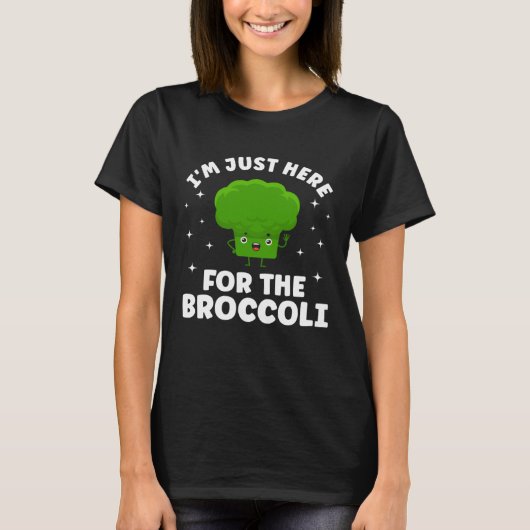 Broccoli  Vegetable Vegetarian Broccoli Vegan Food T-shirt (Voorkant)