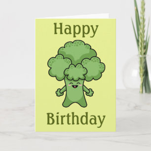 Broccoli Verjaardagskaart Kaart