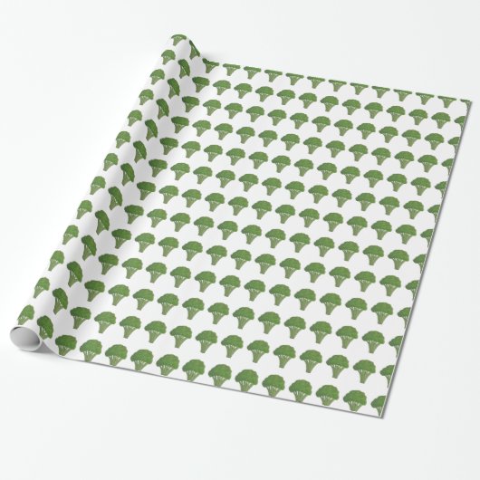 Broccoli verpakkingspapier! cadeaupapier (Uitgerold)