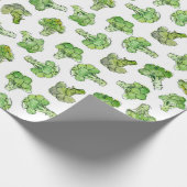 Broccoli - Verspreid Cadeaupapier (Hoek)