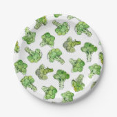 broccoli - verspreid papieren bordje (Voorkant)