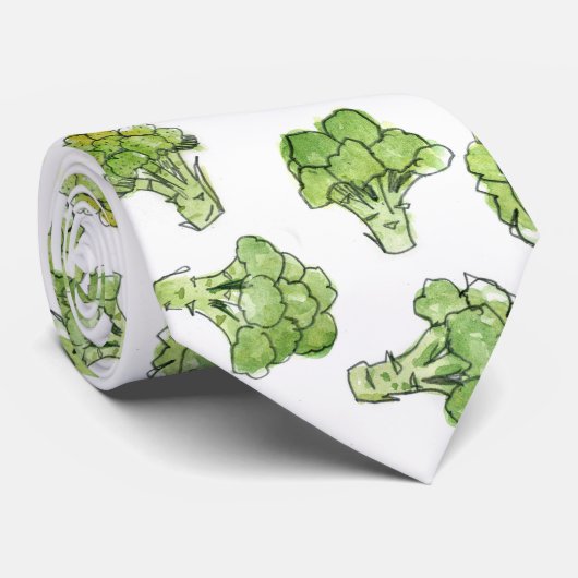 broccoli - verspreid stropdas (Opgerold)