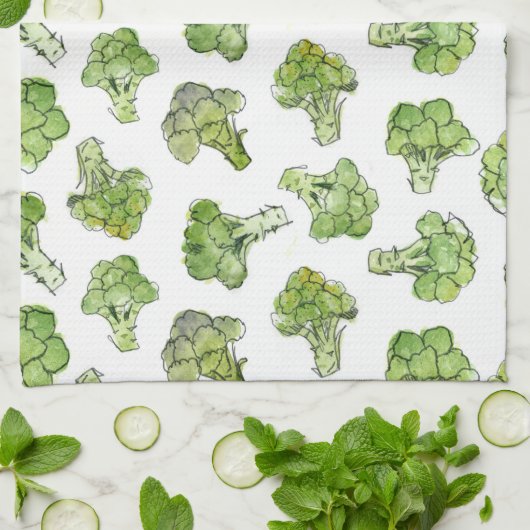 broccoli - verspreid theedoek (Gevouwen)