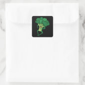 Broccoli Vierkante Sticker (Tas)
