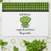 Broccoli vindt je ook niet persoonlijk theedoek (Gevouwen)