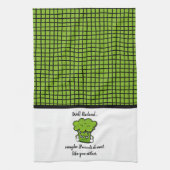 Broccoli vindt je ook niet persoonlijk theedoek (Verticaal)