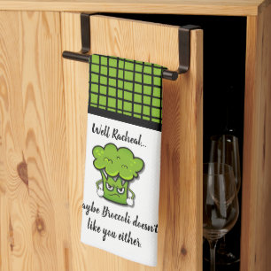 Broccoli vindt je ook niet persoonlijk theedoek