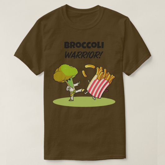 Broccoli Warrior T-shirt (Design voorkant)