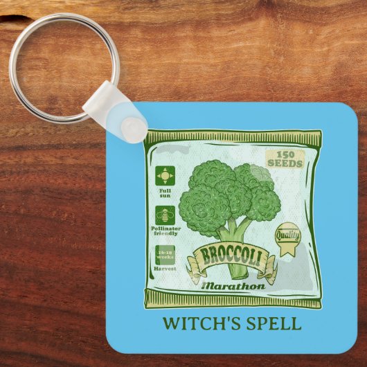 Broccoli Zaden Groenten telen Sleutelhanger (Voorkant)