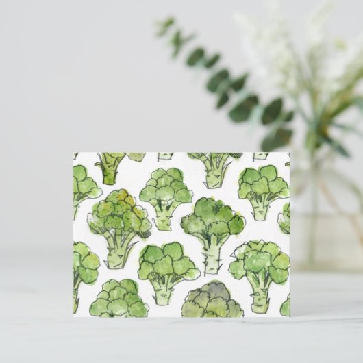 Broccolli - formeel briefkaart (Staand voorkant)