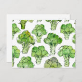 Broccolli - formeel briefkaart (Voorkant / Achterkant)