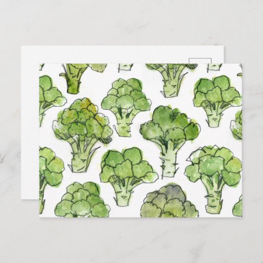 Broccolli - formeel briefkaart (Voorkant / Achterkant)