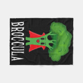 Broccula Funny Broccoli Halloween Lazy Costume Fleece Deken (Voorkant (Horizontaal))