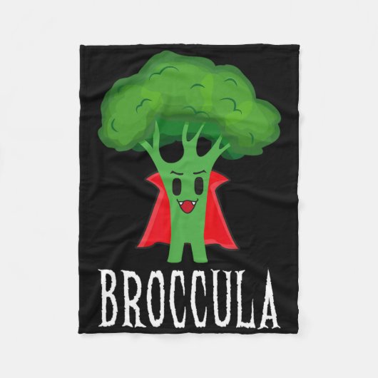 Broccula Funny Broccoli Halloween Lazy Costume Fleece Deken (Voorkant)