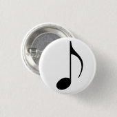 Broche (Botton) Colcheia Preta Ronde Button 3,2 Cm (Voorkant /achterkant)