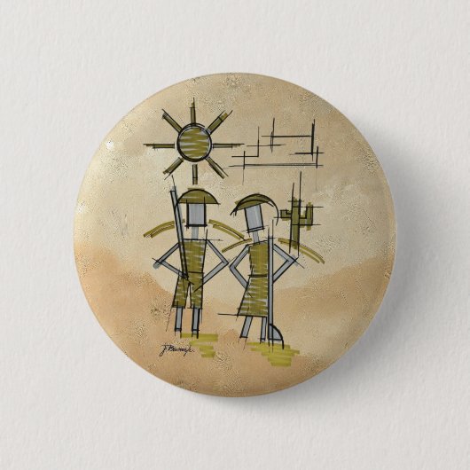 Broche Cangaceiros de Metal Ronde Button 5,7 Cm (Voorkant)