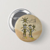 Broche Cangaceiros de Metal Ronde Button 5,7 Cm (Voorkant /achterkant)